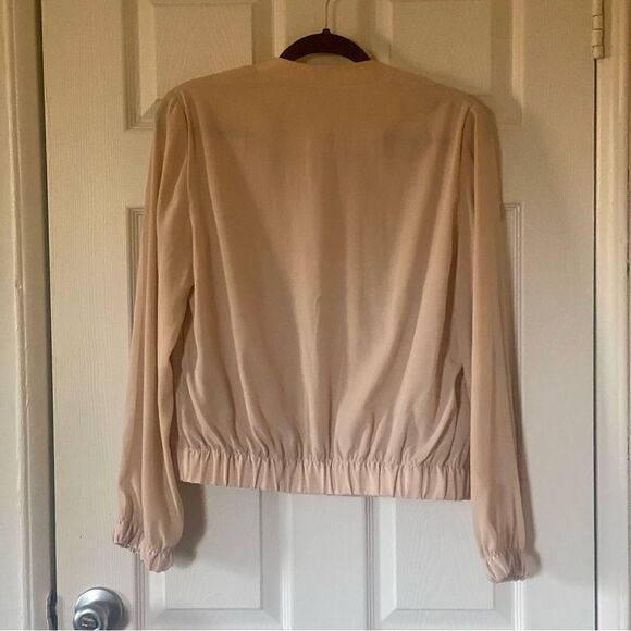 NWOT Express Blush Pink Bomber Jacket - Picture 4 of 4